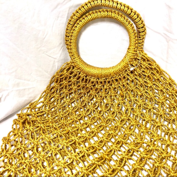 Women NWOT Macrame shopping sack - Picture 4 of 5